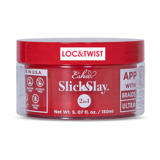Esha Slick N Slay 2-IN-1 Braid & Edge Gel Apple & Castor Oil - Image 2