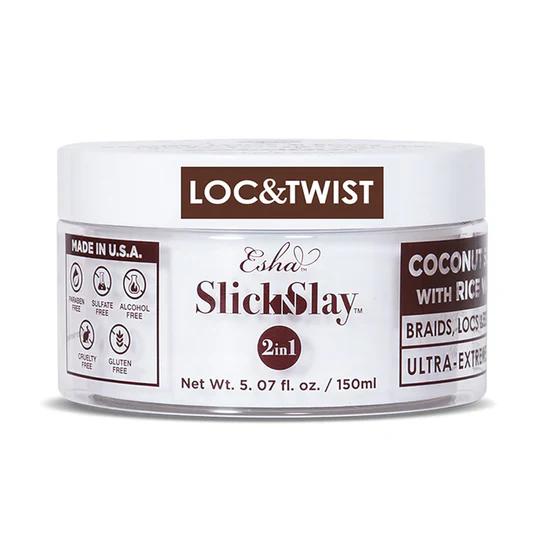 Esha Slick N Slay 2-IN-1 Braid & Edge Gel Coconut & Ricewater - Image 2