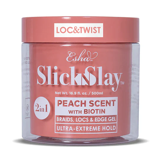 Esha Slick N Slay 2-IN-1 Braid & Edge Gel Peach & Biotin