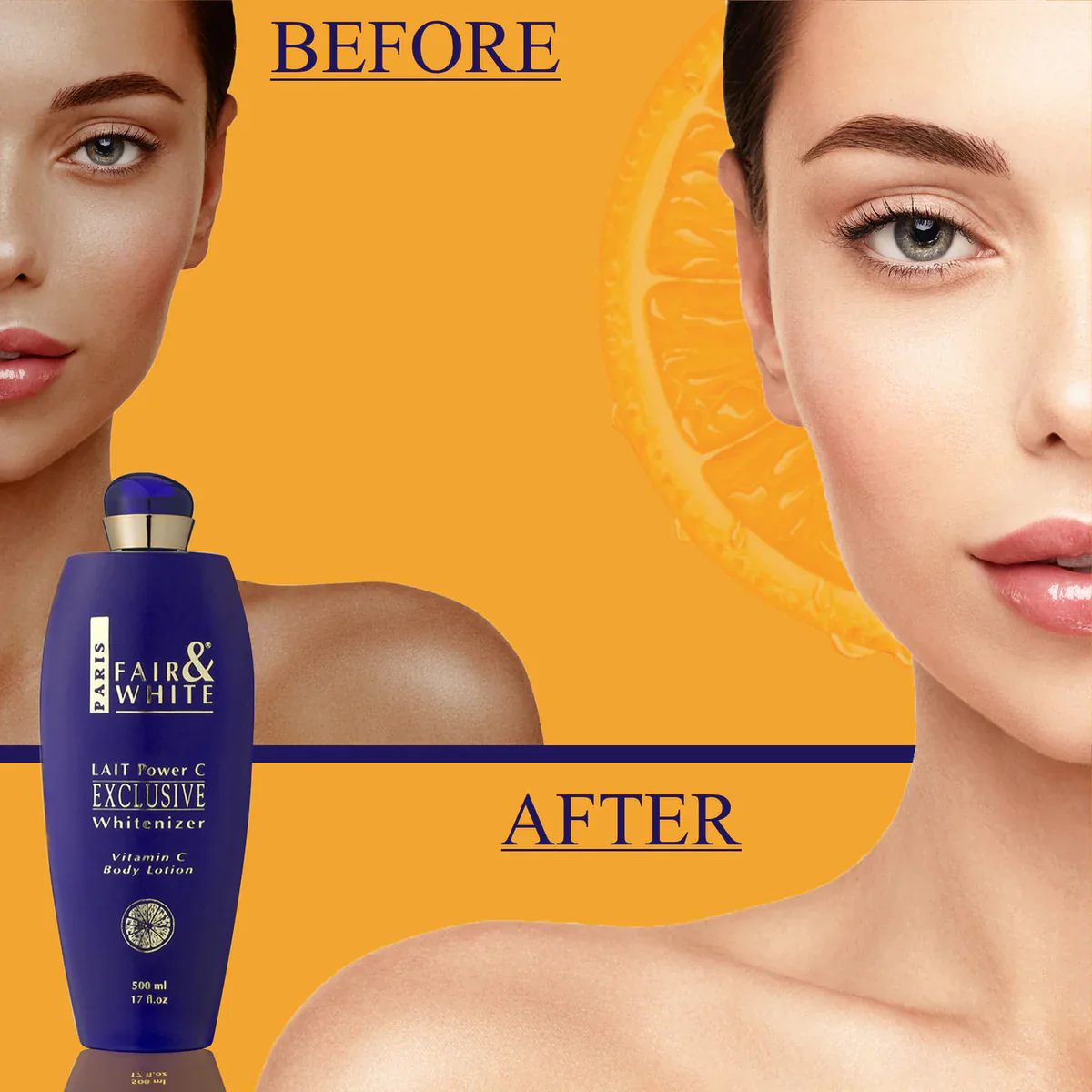 Fair & White Exclusive Body Lotion with Vitamin C 500ml - Image 4