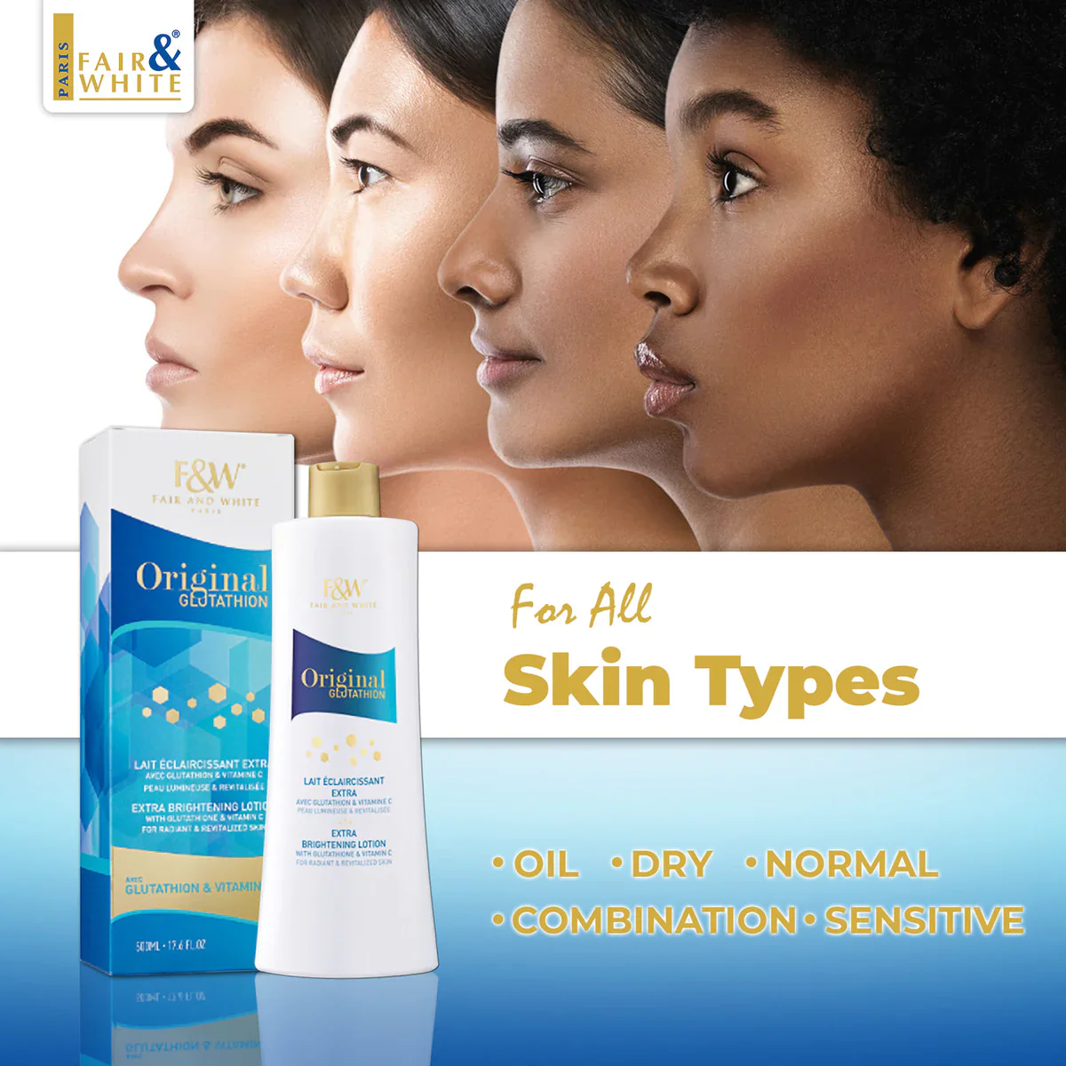 Fair & White Glutathion Maxi Tone Extra Brightening Lotion 350ml - Image 6
