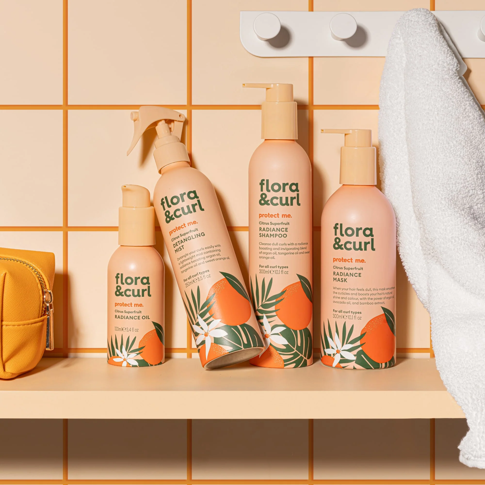 FLORA & CURL protect me Citrus Superfruit Detangling Mist 250ml - Image 4