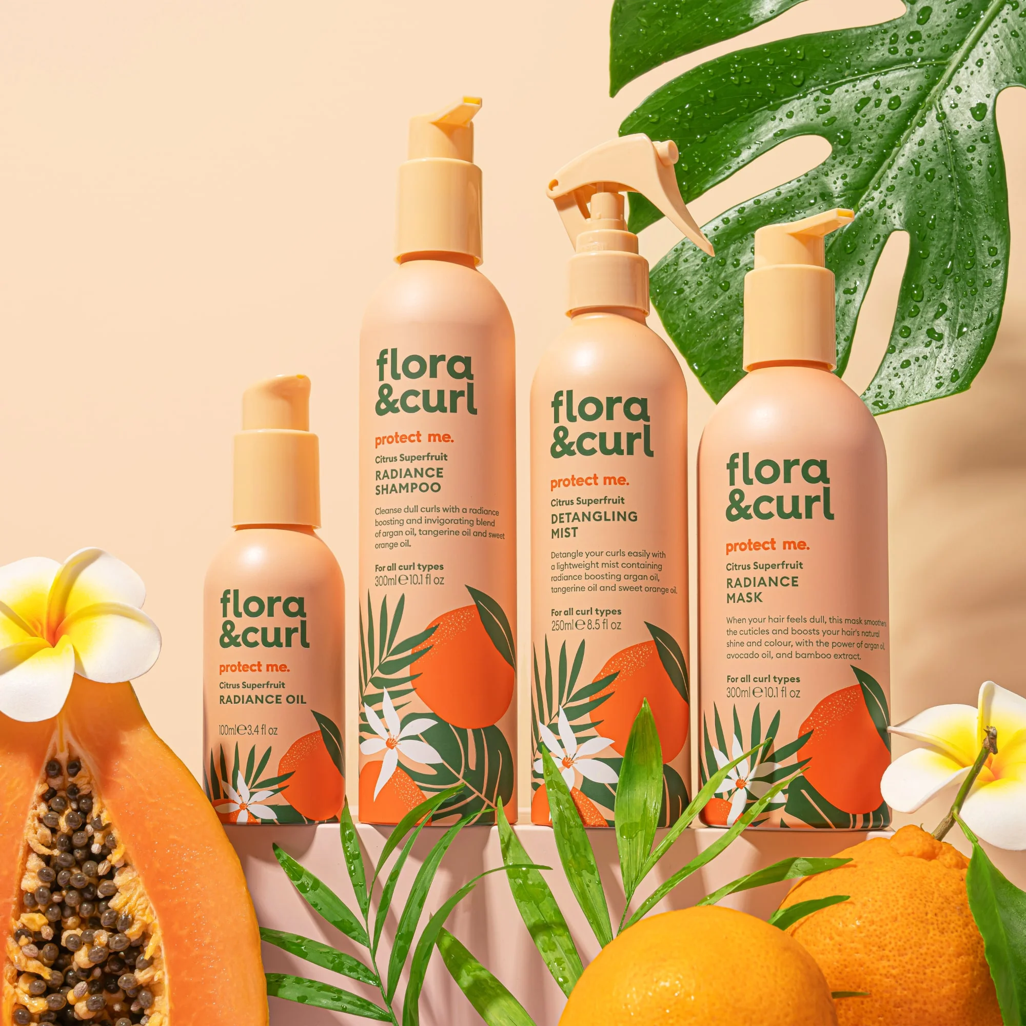 FLORA & CURL protect me. Citrus Superfruit Radiance Mask 300ml - Image 5