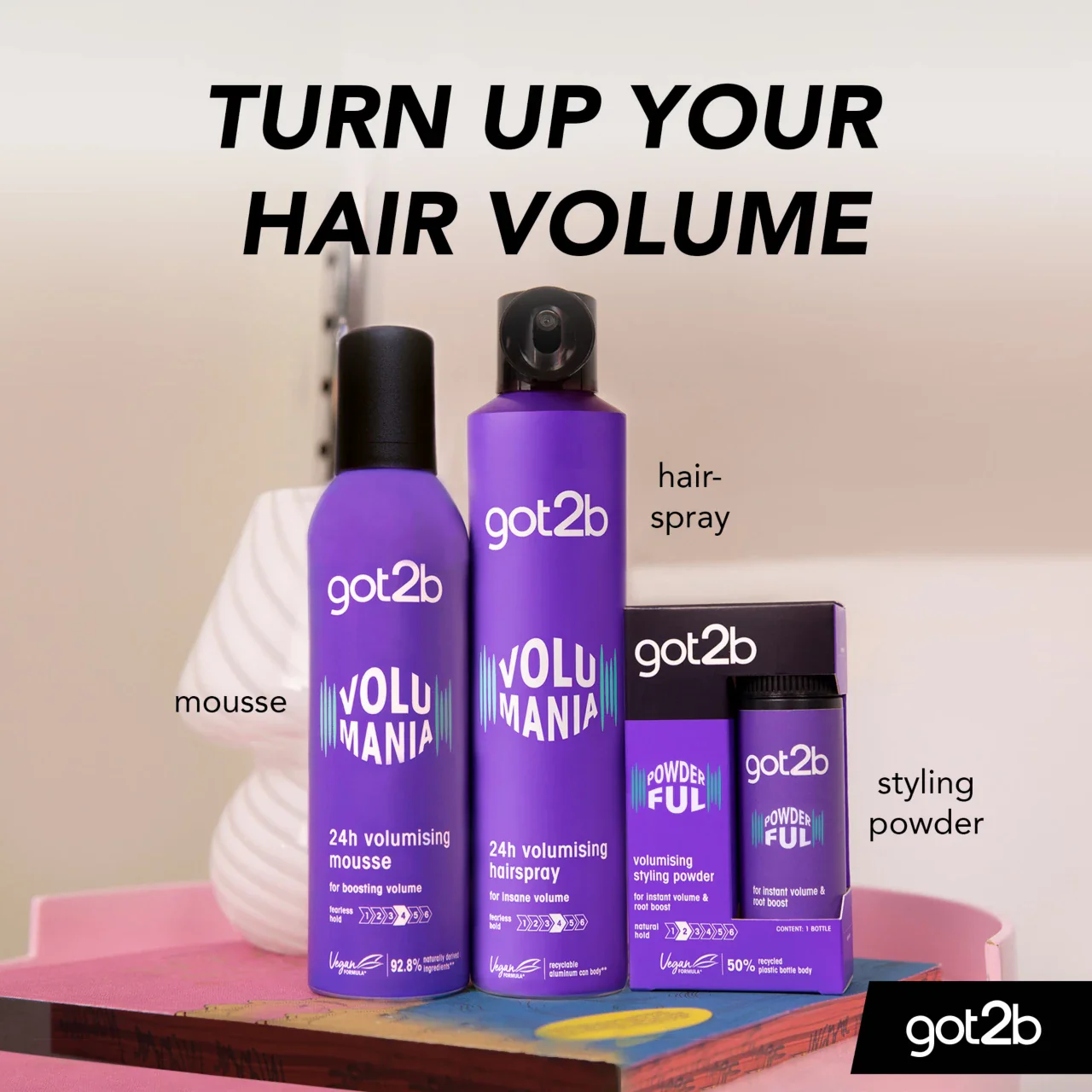 Schwarzkopf Got2b Volumania Volume Hairspray 300ml - Image 3