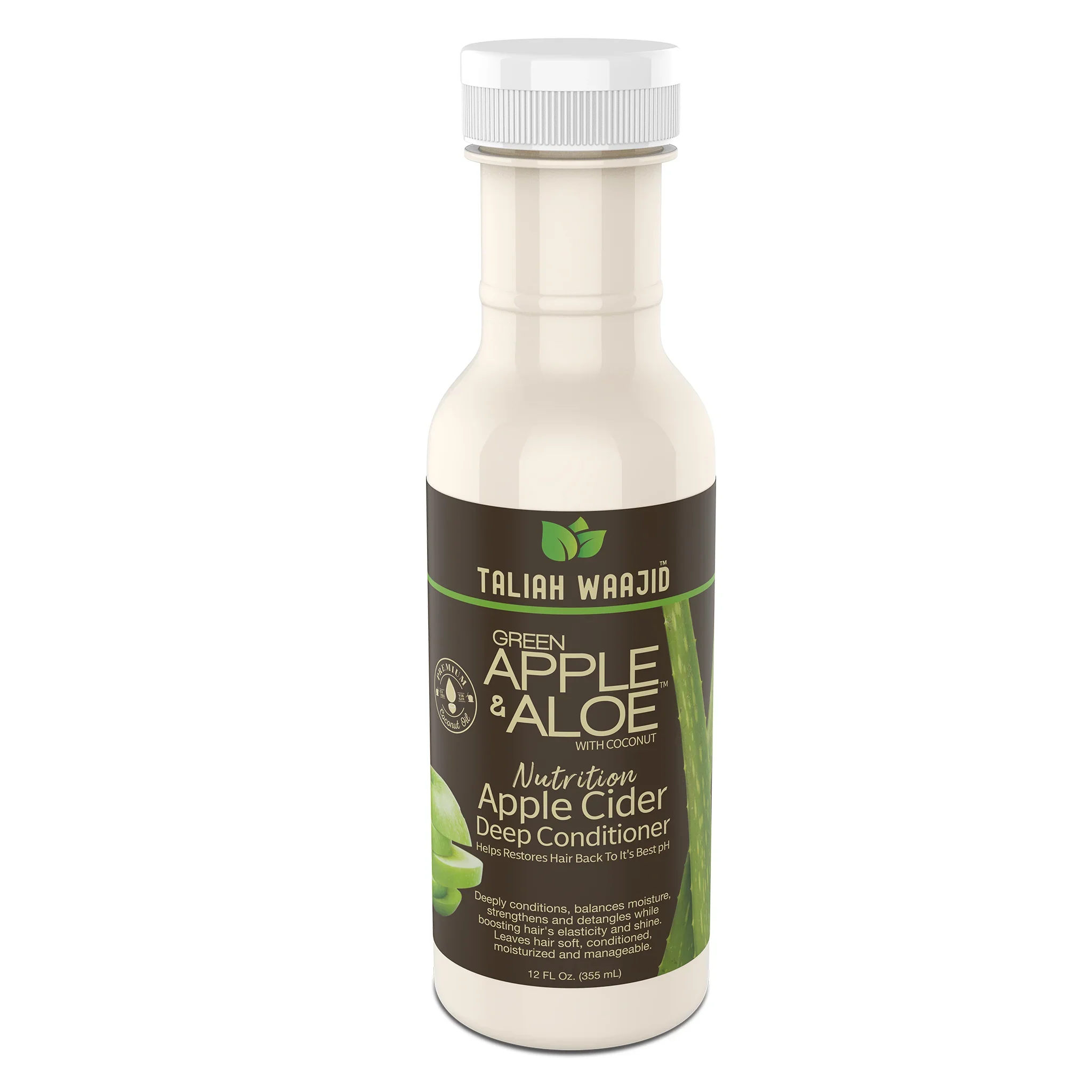 Taliah Waajid Green Apple & Aloe Nutrition Apple Cider Deep Conditioner 355ml - Image 2