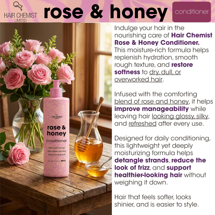 Hair Chemist Rose & Honey Conditioner 1 Litter/33.8oz - Image 3