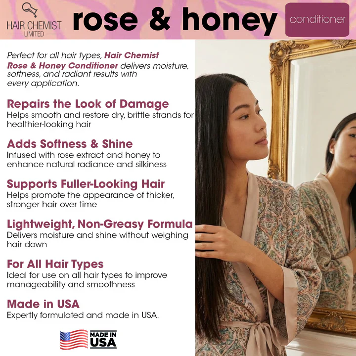 Hair Chemist Rose & Honey Conditioner 1 Litter/33.8oz - Image 4