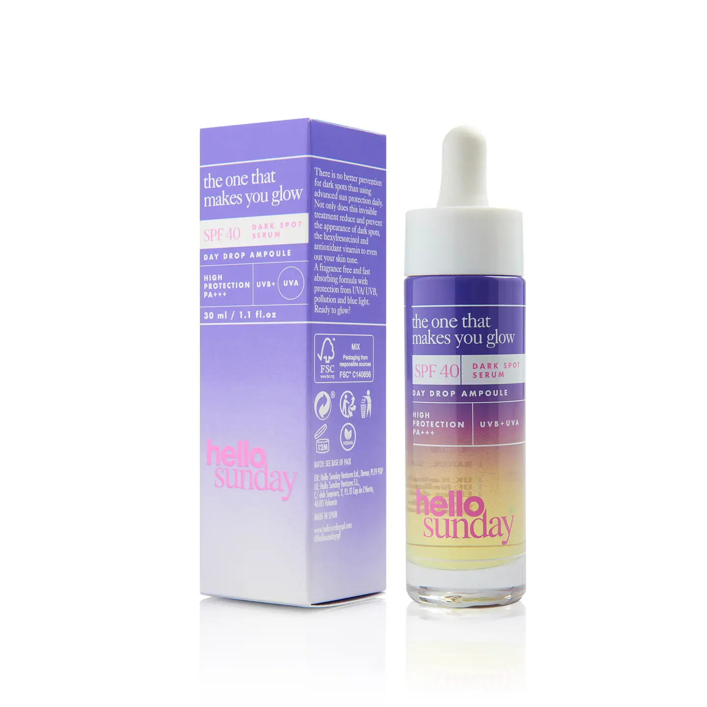 Hello Sunday the Glow Dark Spot Serum SPF40 30ml - Image 2