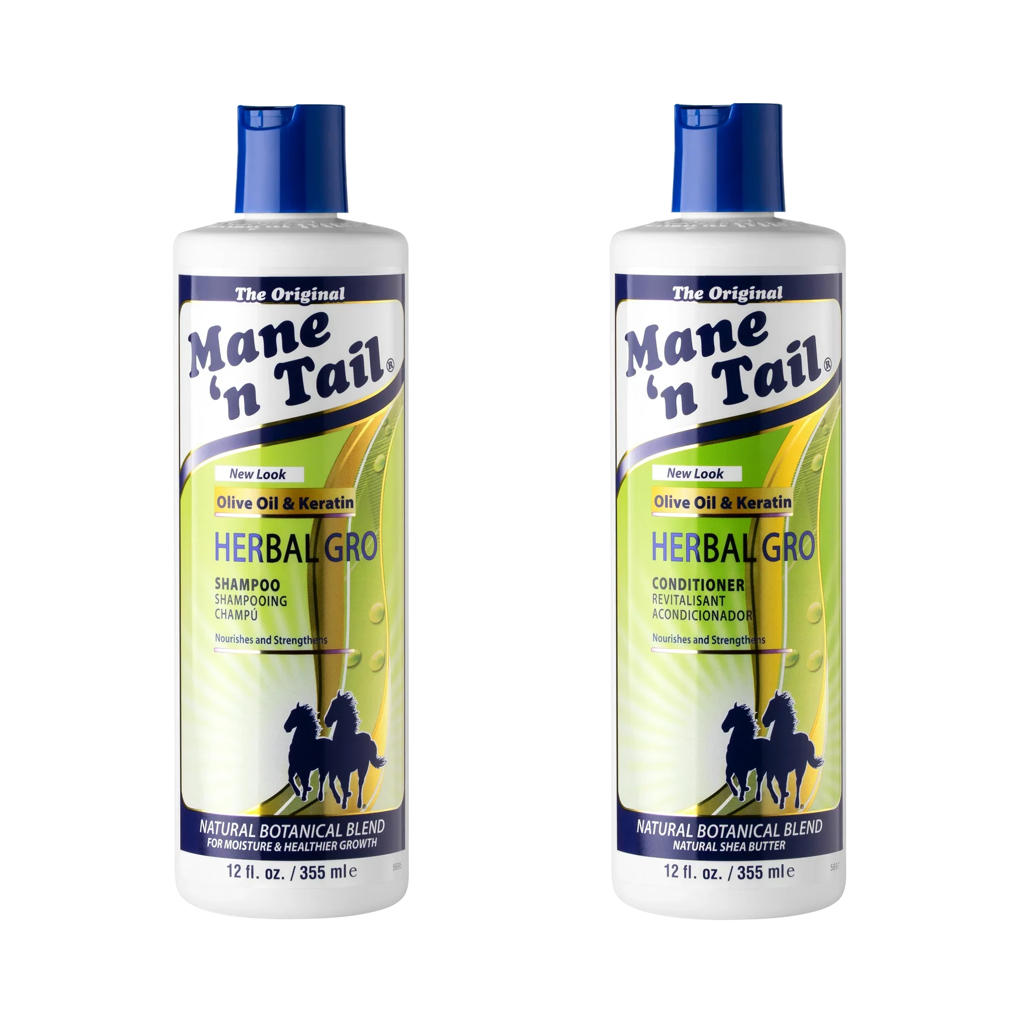 MANE N TAIL HERBAL GRO SHAMPOO 12 OZ AND CONDITIONER -12 OZ DUAL SET