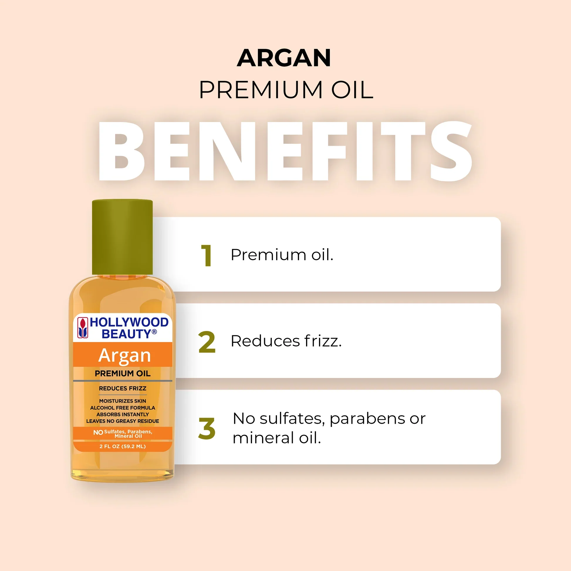 Hollywood Beauty Premium Argan Oil 59.2ml - Image 4