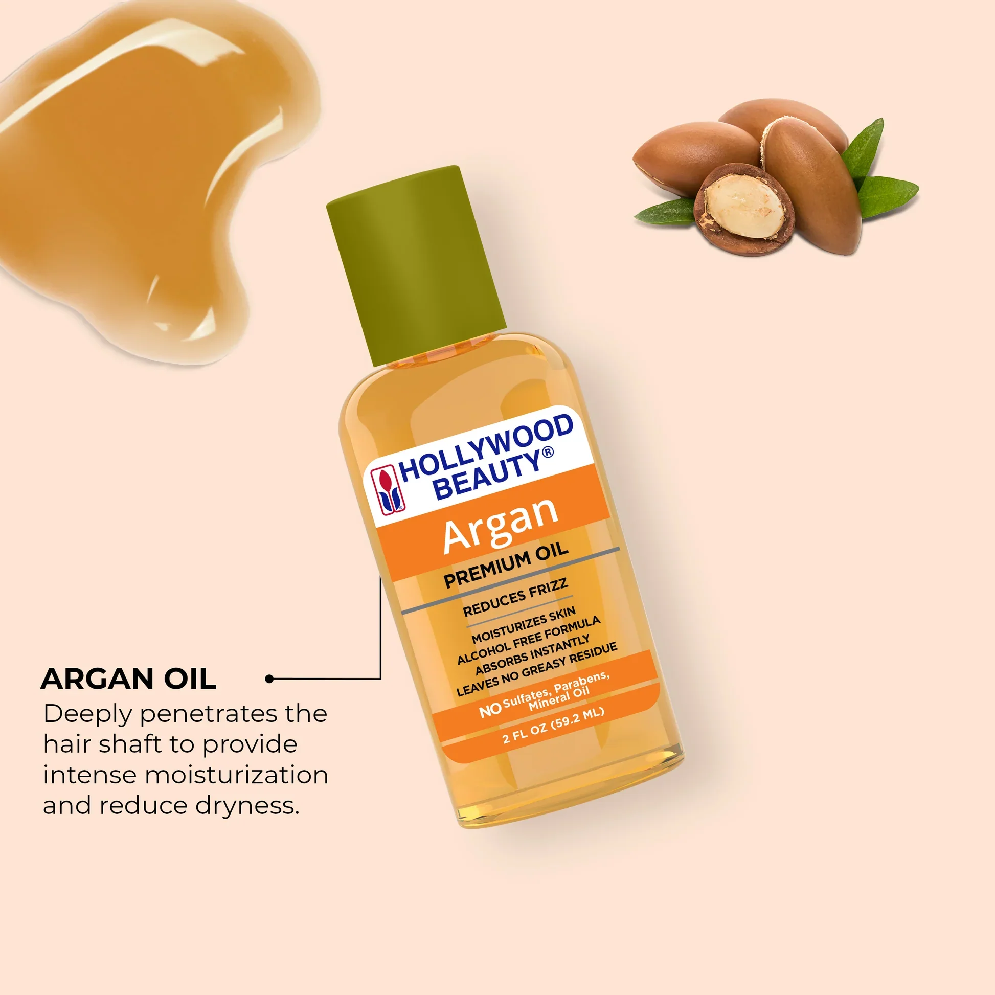 Hollywood Beauty Premium Argan Oil 59.2ml - Image 5