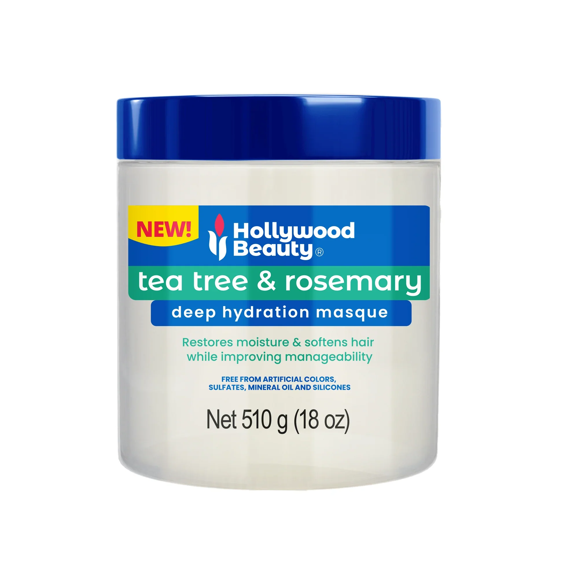 Hollywood Beauty Tea Tree & Rosemary Deep Hydration Masque 510g