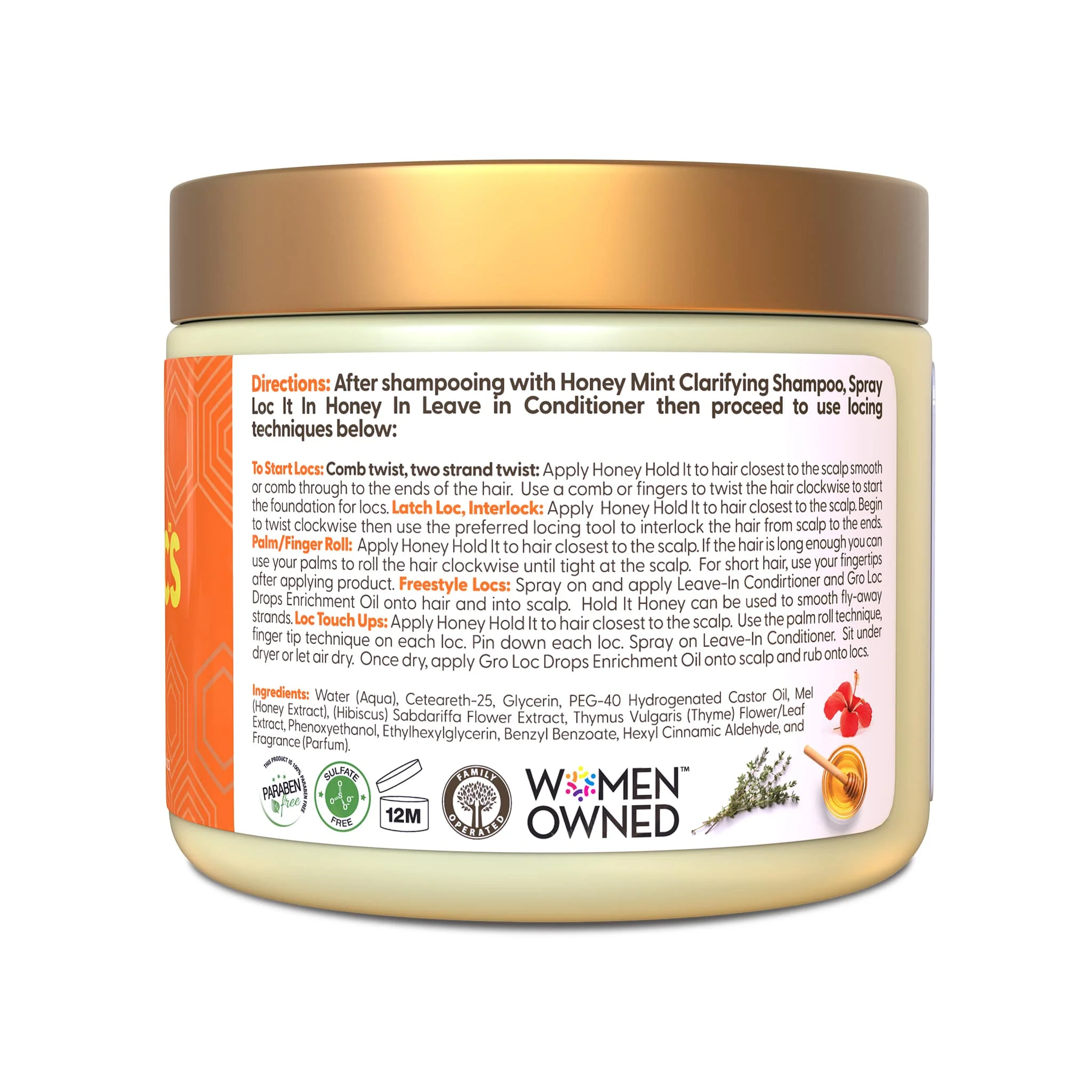 Taliah Waajid Honey Hold It Locs & Twists Gel 473ml - Image 3
