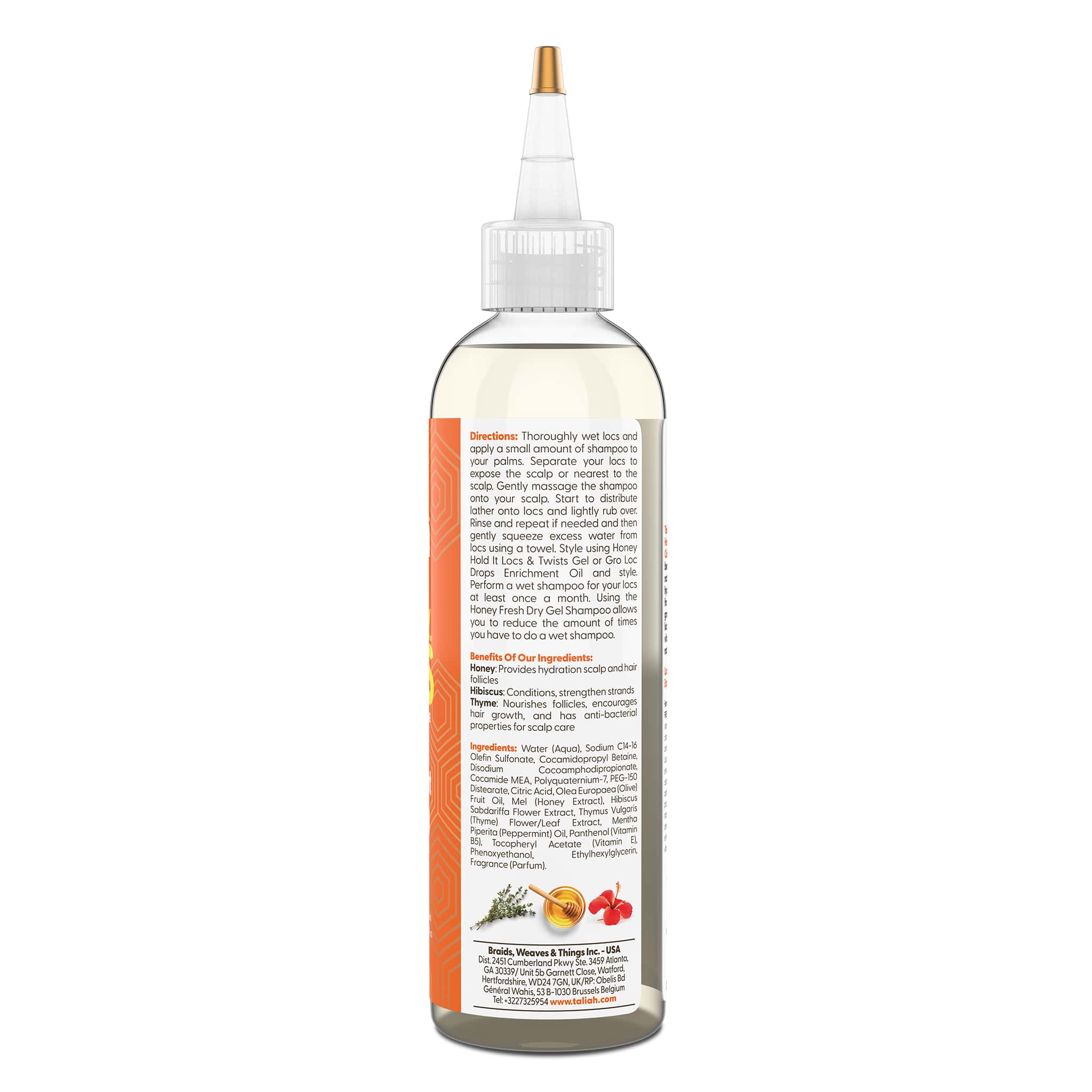 Taliah Waajid Honey Mint Clarifying Shampoo Sulfate Free 237ml - Image 3