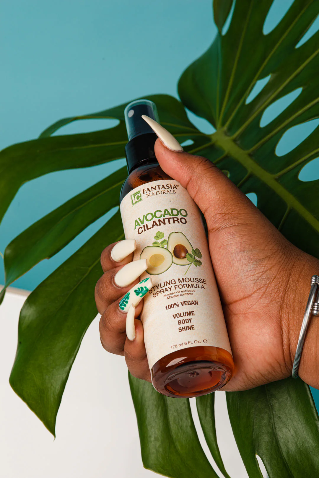 IC Fantasia Avocado & Cilantro Styling Mousse 178ml - Image 2