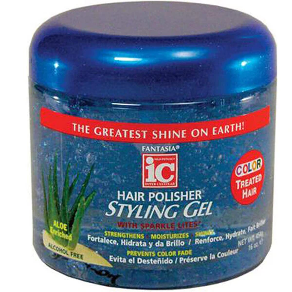 IC Fantasia Hair Polisher Styling Gel For Color Treated Hair 16 OZ
