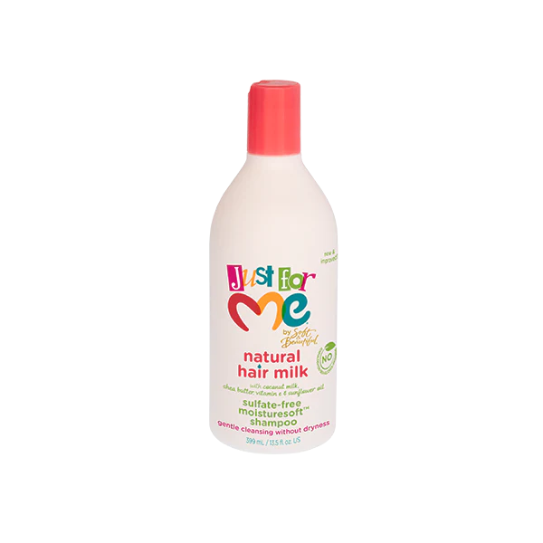 JUST FOR ME Natural Hair Milk Moisture soft Shampoo 13oz