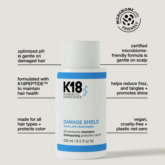K18 DAMAGE SHIELD pH protective shampoo-250ML - Image 6