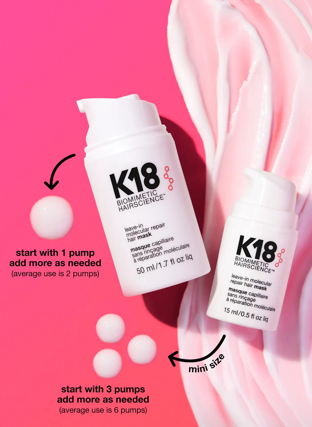 k18 leave-in molecular repair hair mask 50 ML - Image 4