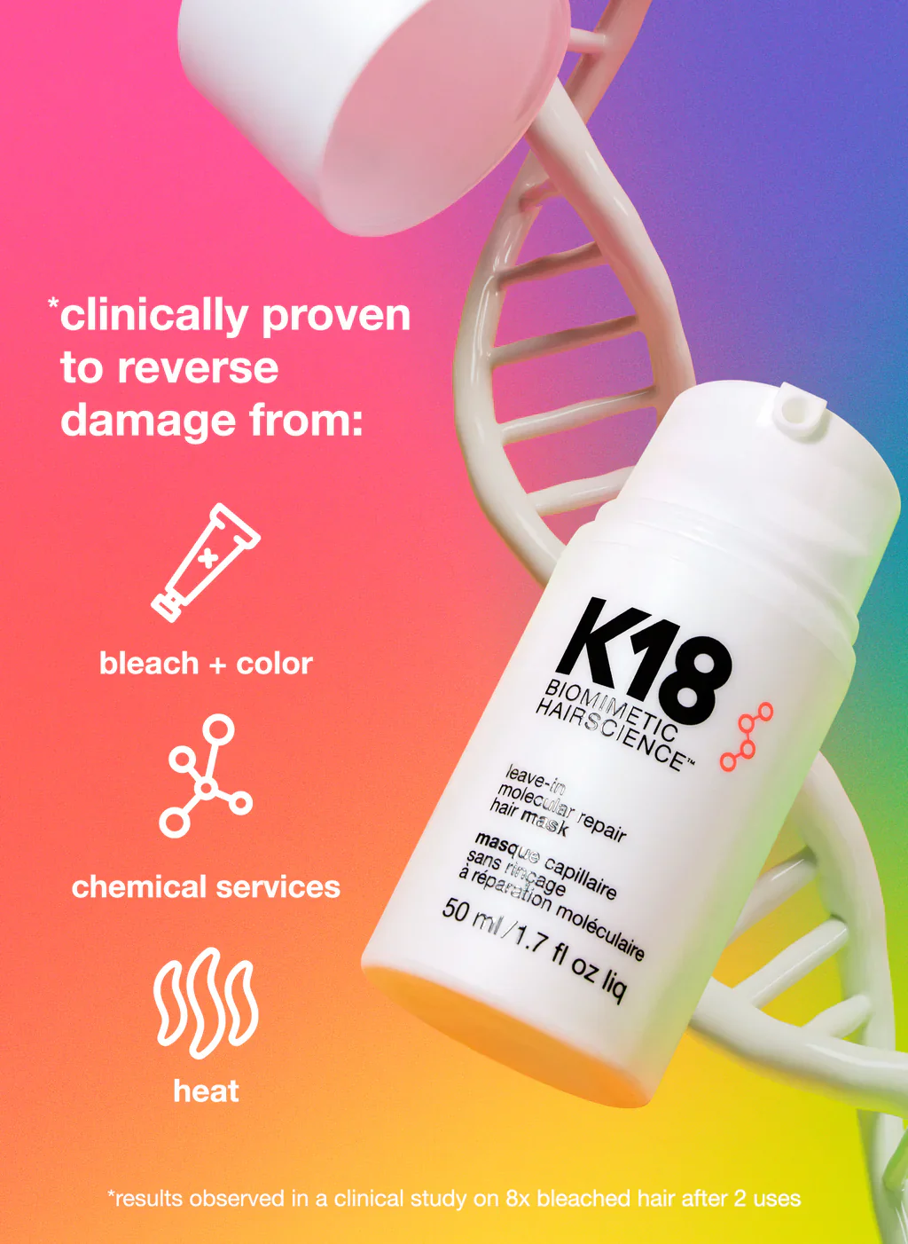 k18 leave-in molecular repair hair mask 50 ML - Image 6