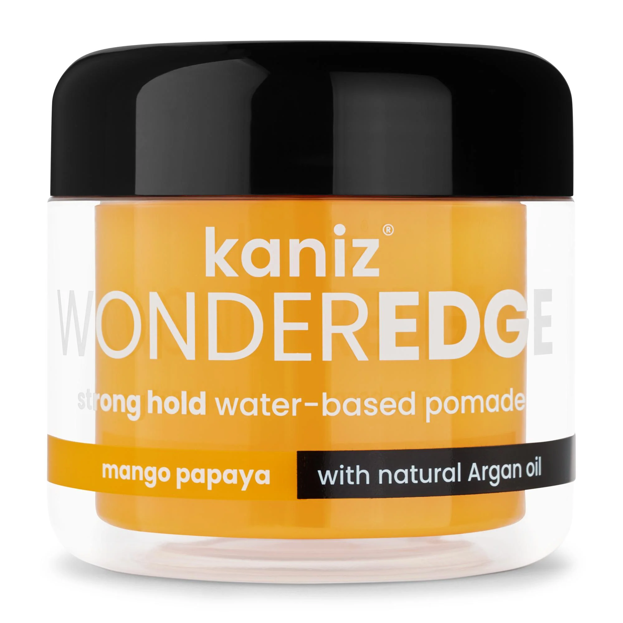 KANIZ WONDER EDGE SWEET PEACH SCENT STRONG HOLD WATER BASED POMADE 120ML - Image 15