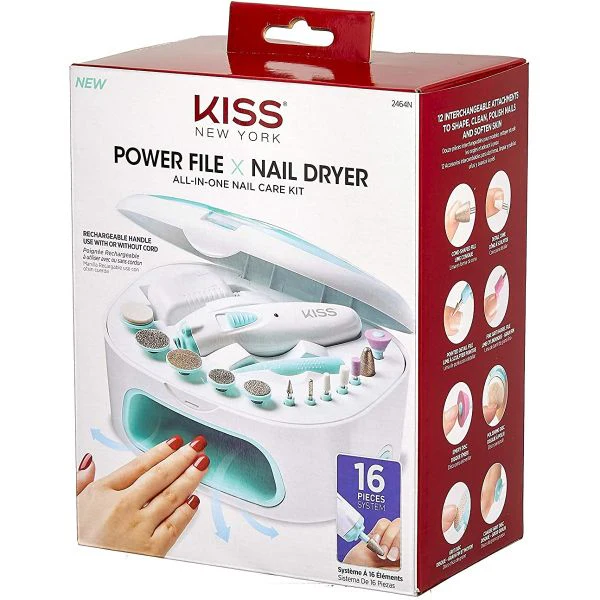 KISS NEW YORK POWER FILE NAIL DYYER ALL IN ONE NAIL CARE KIT - Image 2