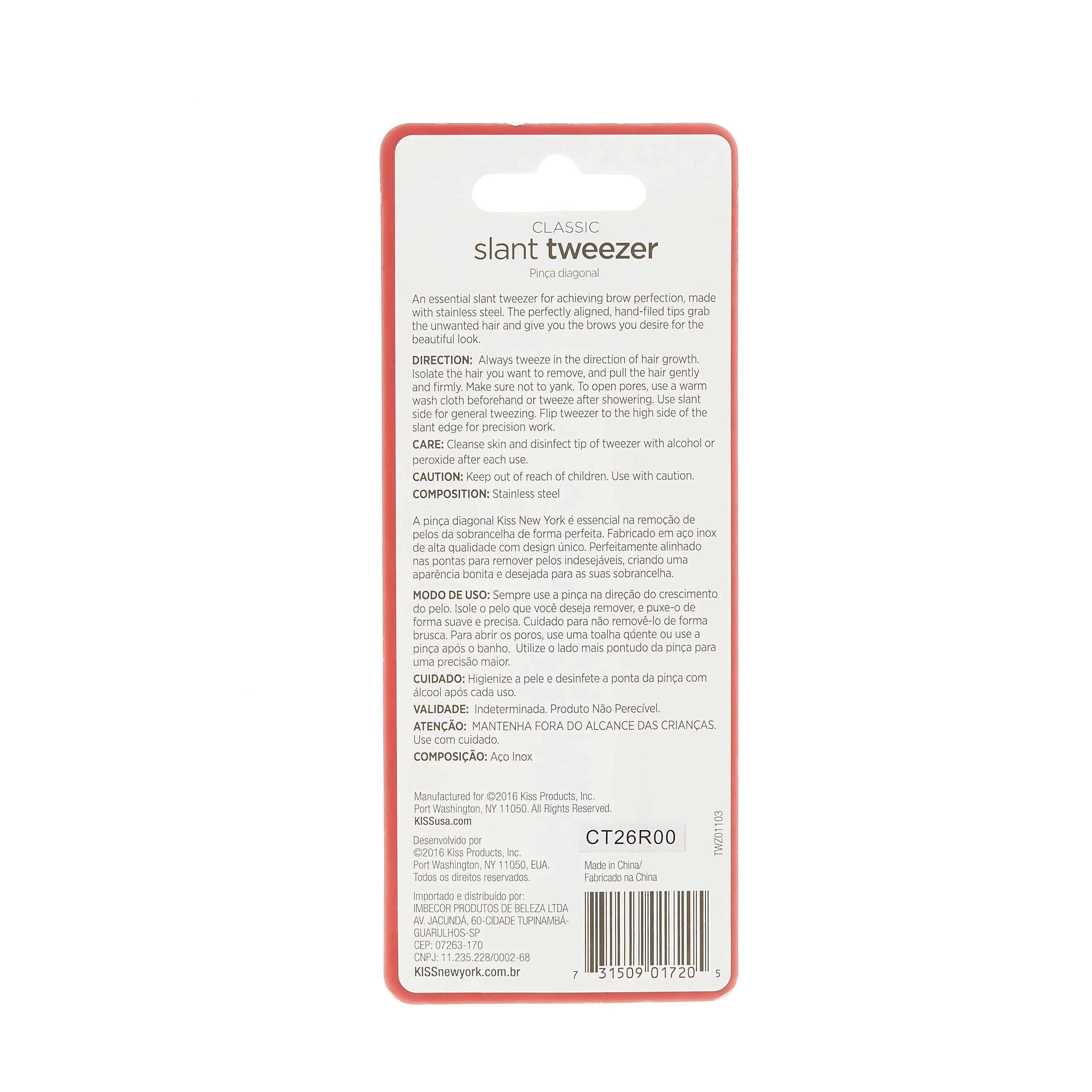 KISS NEW YORK Premium Precision Slant Tip Tweezer - Image 4