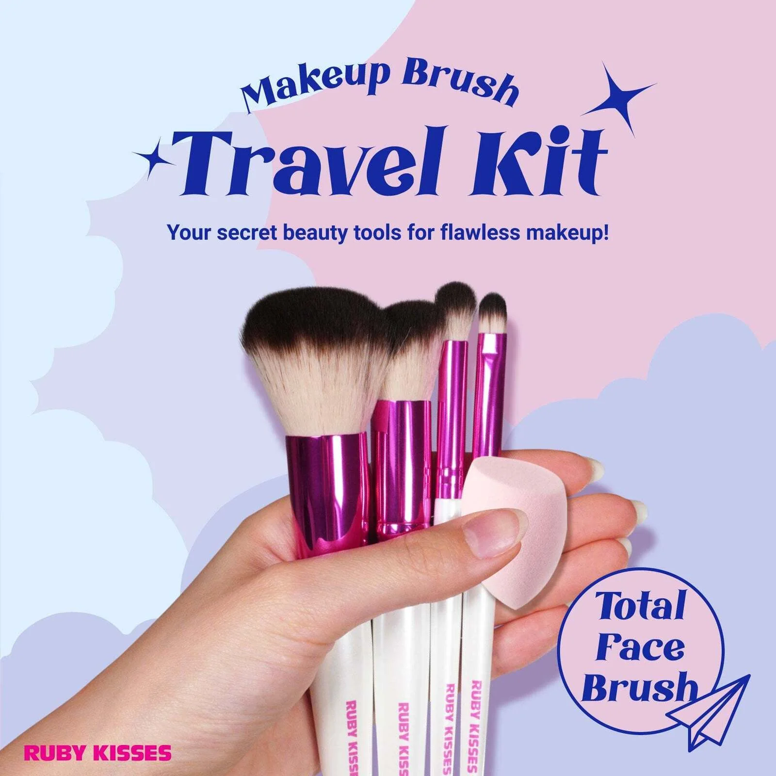 KISS RK MAKE UP BRUSH KIT - EYE MAKE UP SET - Image 5