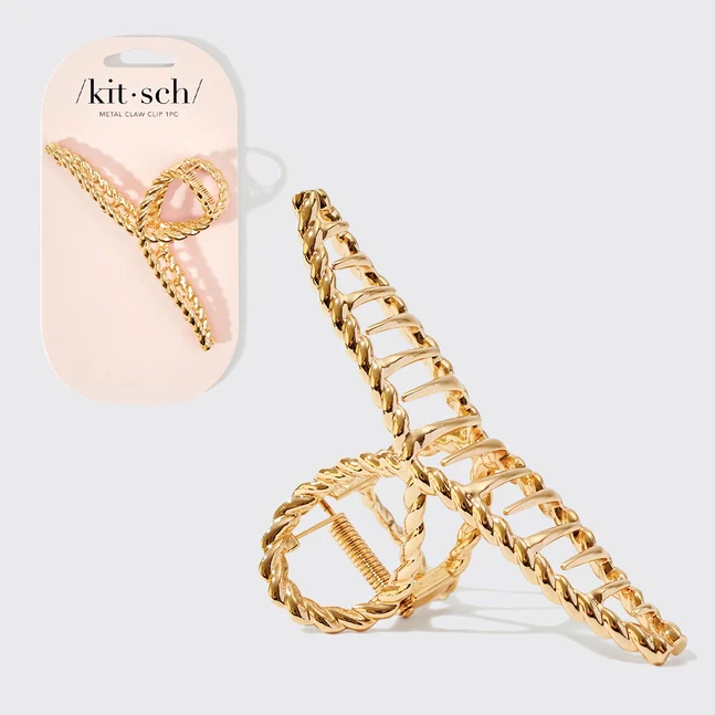 Kitsch Metal Rope Claw Clip 1pc- Gold