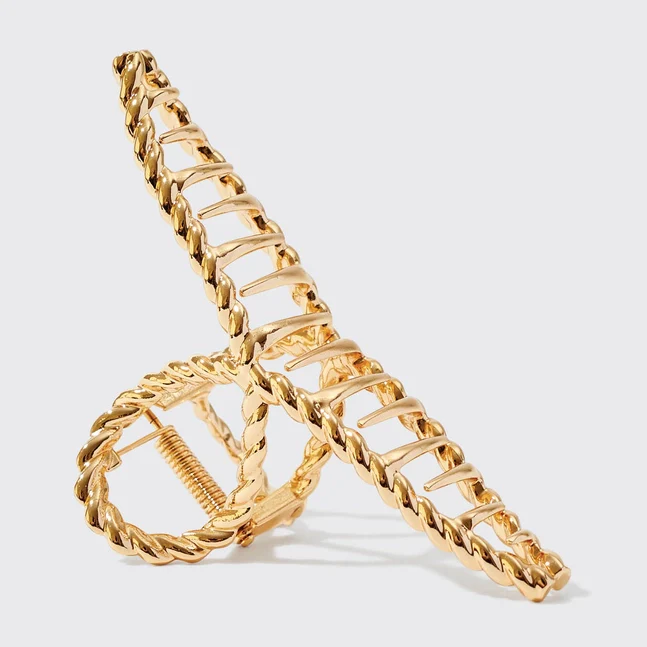 Kitsch Metal Rope Claw Clip 1pc- Gold - Image 7