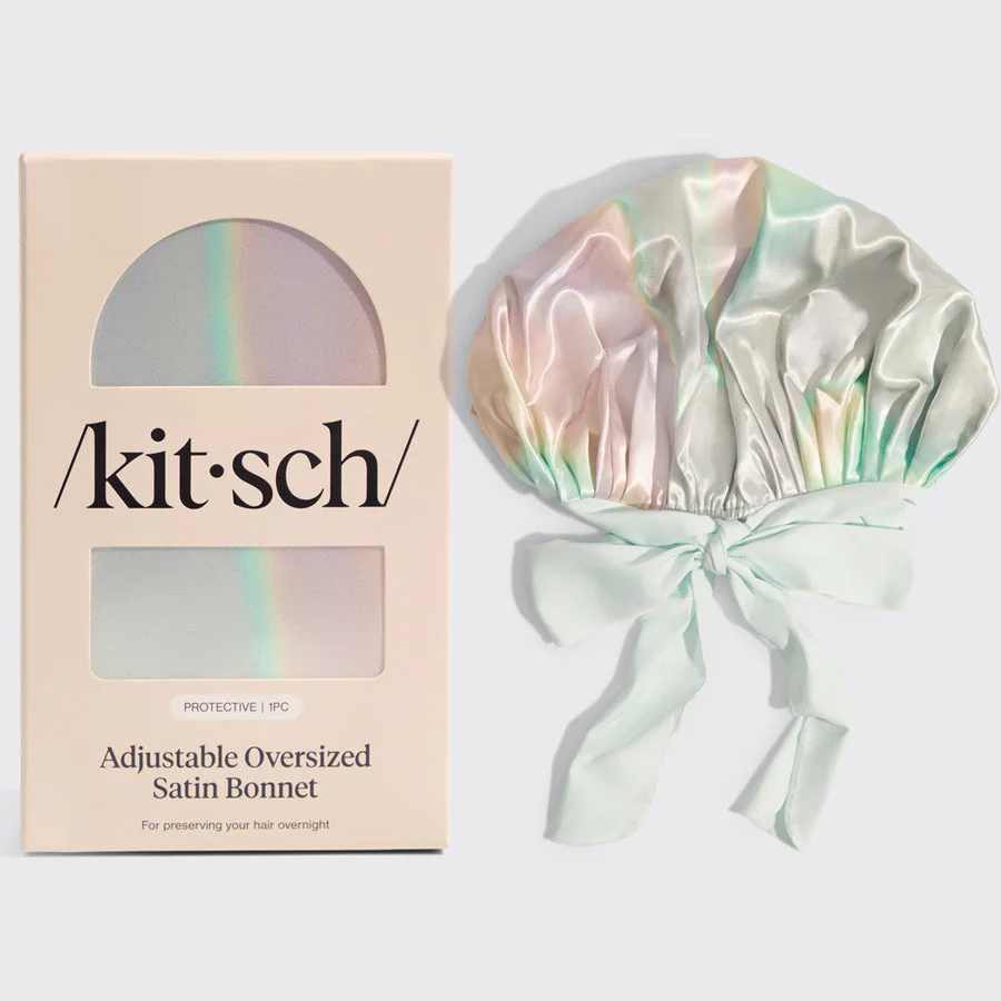 Kitsch Adjustable Oversized Satin Bonnet - Image 3