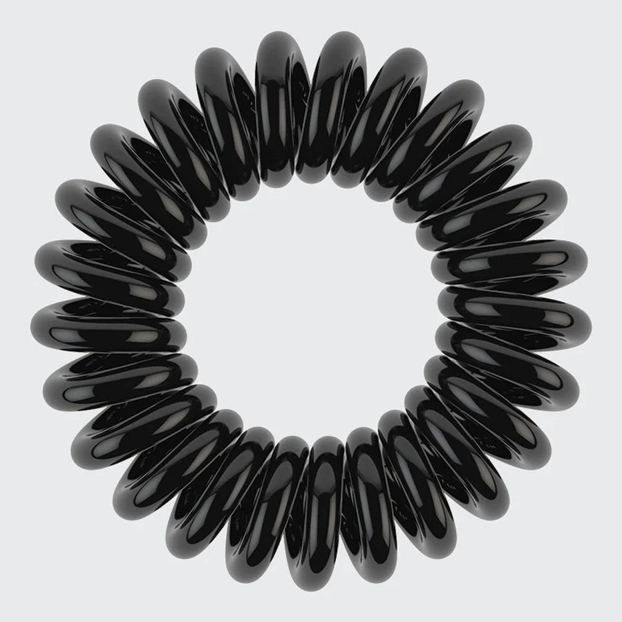 Kitsch Black Spiral Hair Ties 8pc Set - Image 2