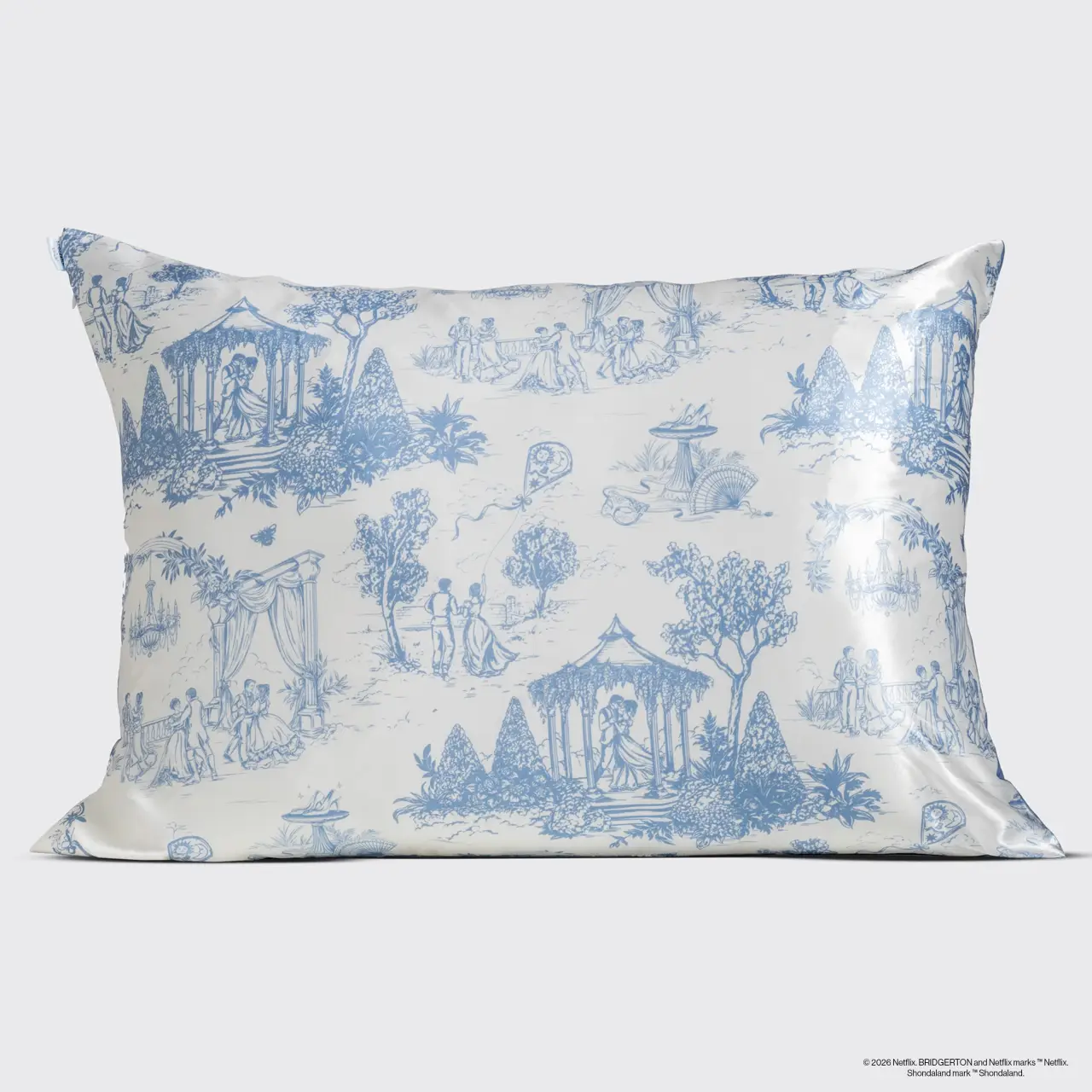 Kitsch Bridgerton X Satin Pillowcase in Garden Toile - Image 2