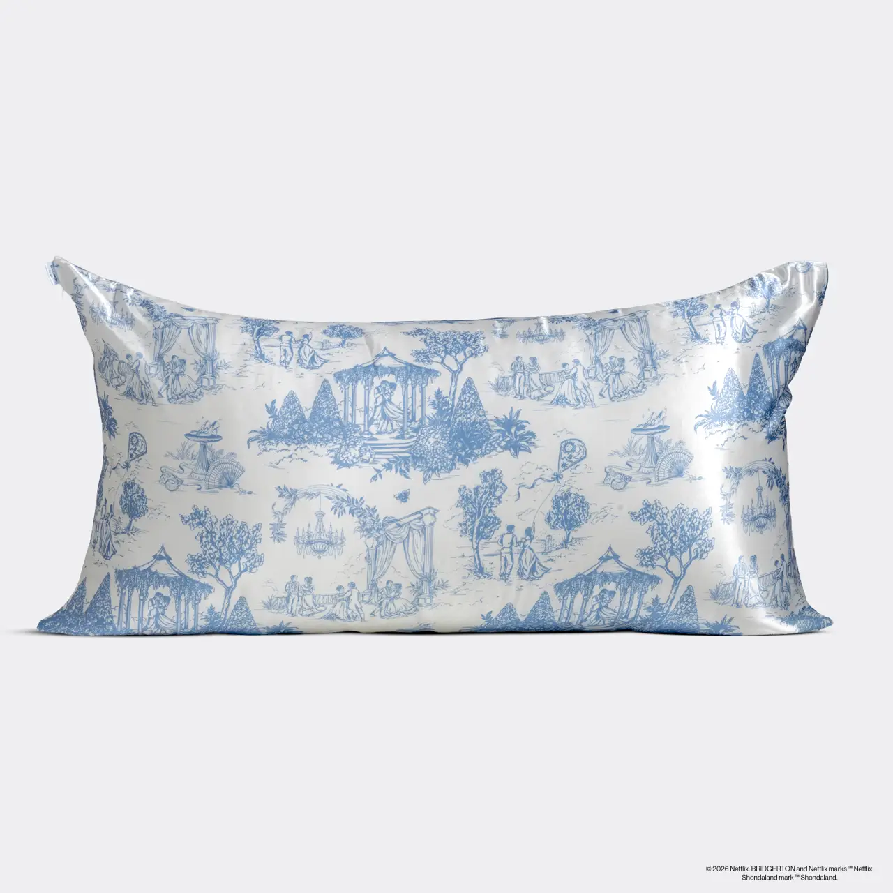 Kitsch Bridgerton X Satin Pillowcase in Garden Toile - King - Image 5