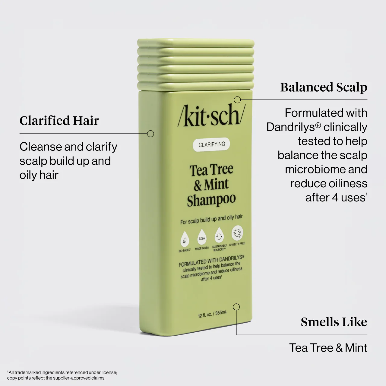 Kitsch Clarifying Tea Tree & Mint Shampoo & Conditioner Combo - Image 3