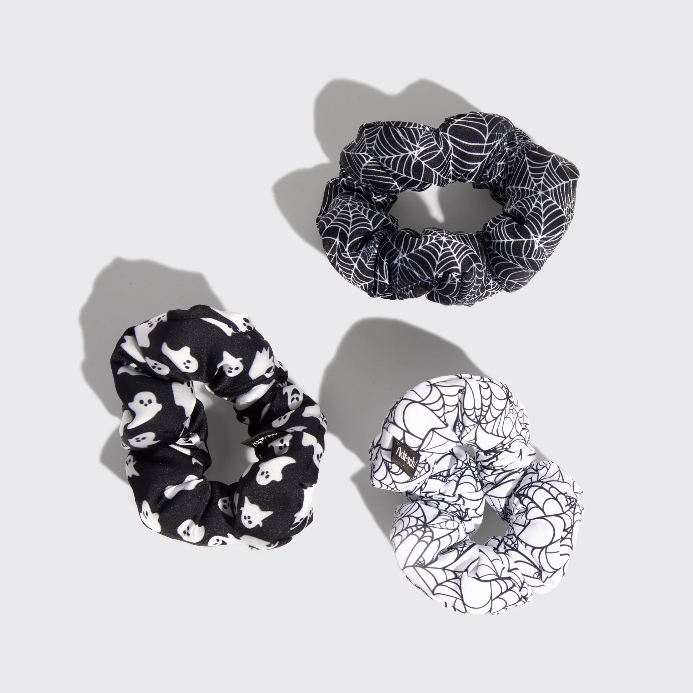 Kitsch Cloud Scrunchies 3pc Set - Spiderweb - Image 3