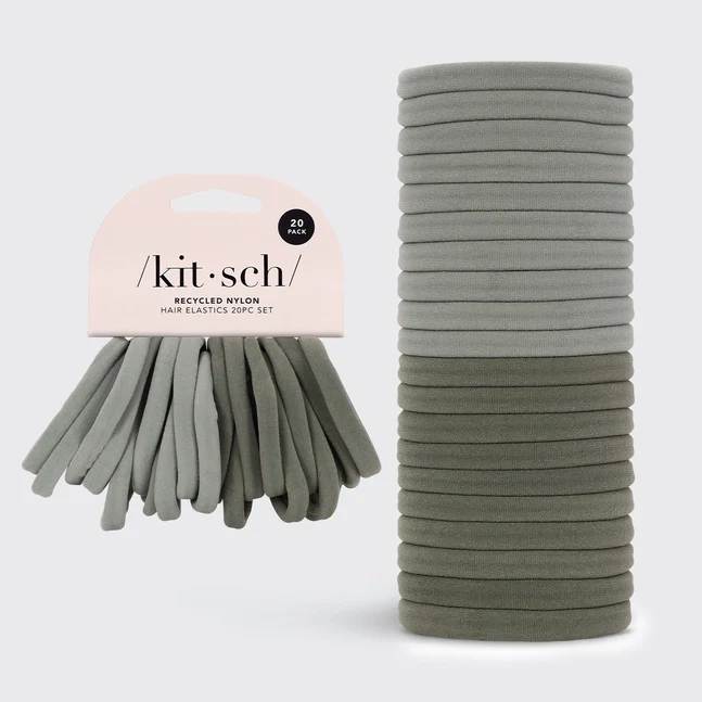 Kitsch Eco-Friendly Nylon Elastics 20pc - Eucalyptus - Image 4