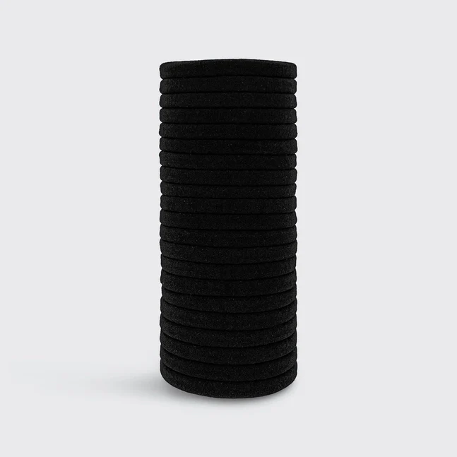 Kitsch Eco-Friendly Nylon Elastics 20pc Set - Black - Image 3