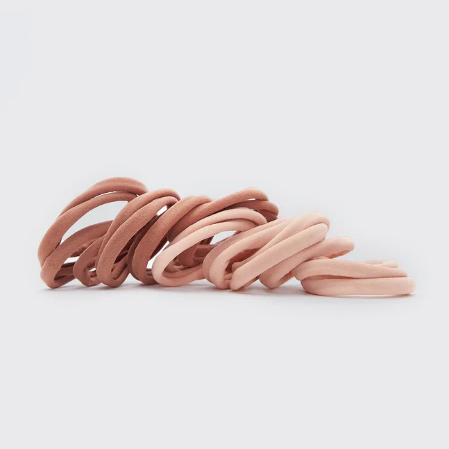 Kitsch Eco-Friendly Nylon Elastics 20pc Set - Blush - Image 3