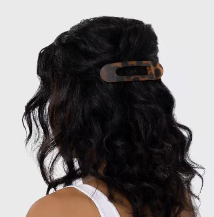 Kitsch Flat Lay Claw Clip 2pc Flat - Black & Tort - Image 3