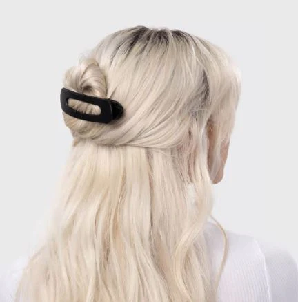 Kitsch Flat Lay Claw Clip 2pc Flat - Black & Tort - Image 4