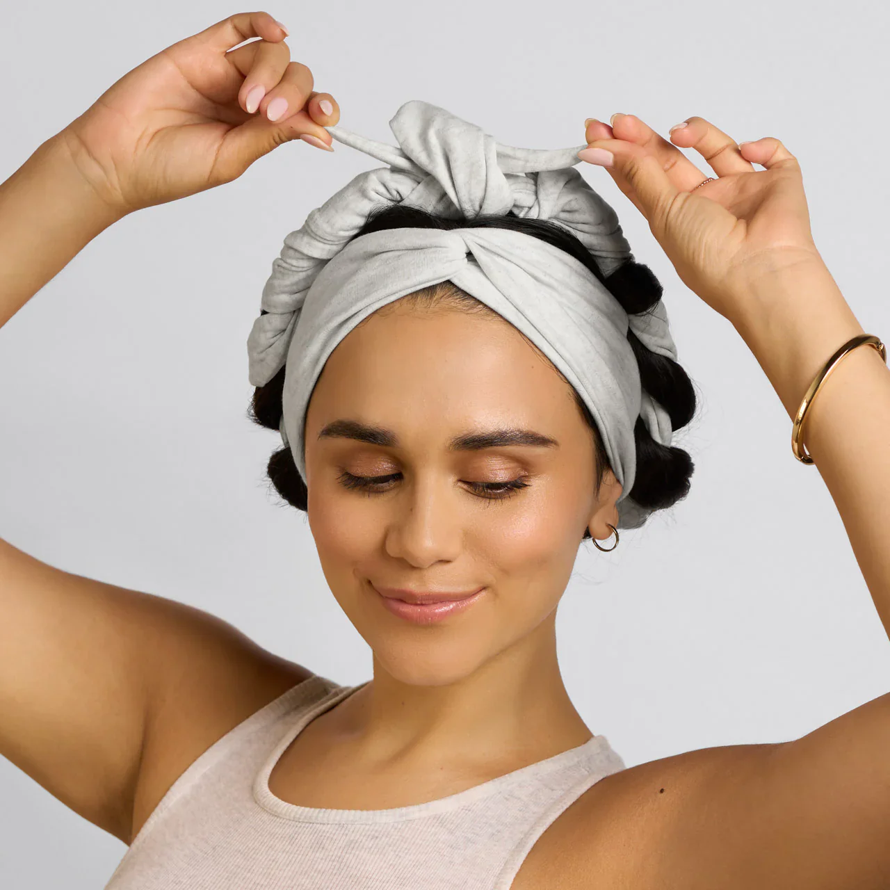 Kitsch Heather Gray Set & Flow Active Curling Headband - Image 3