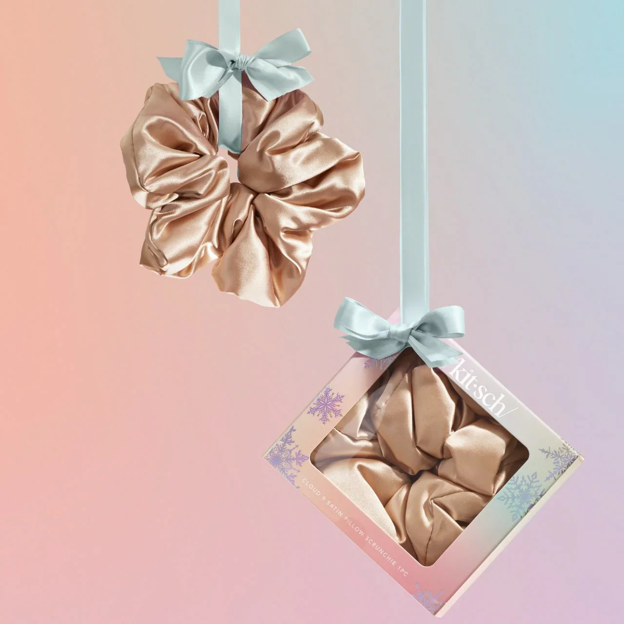 Kitsch Limited Edition Champagne Satin PIllow Scrunchie - Image 3
