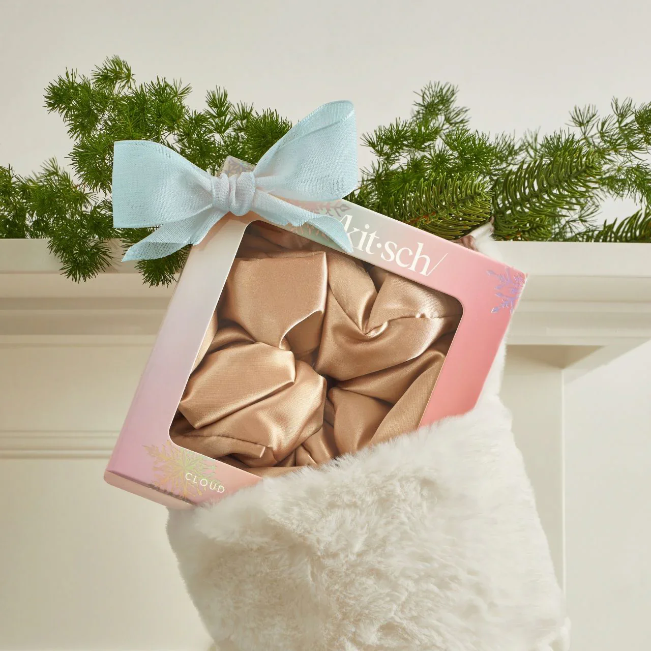 Kitsch Limited Edition Champagne Satin PIllow Scrunchie - Image 4