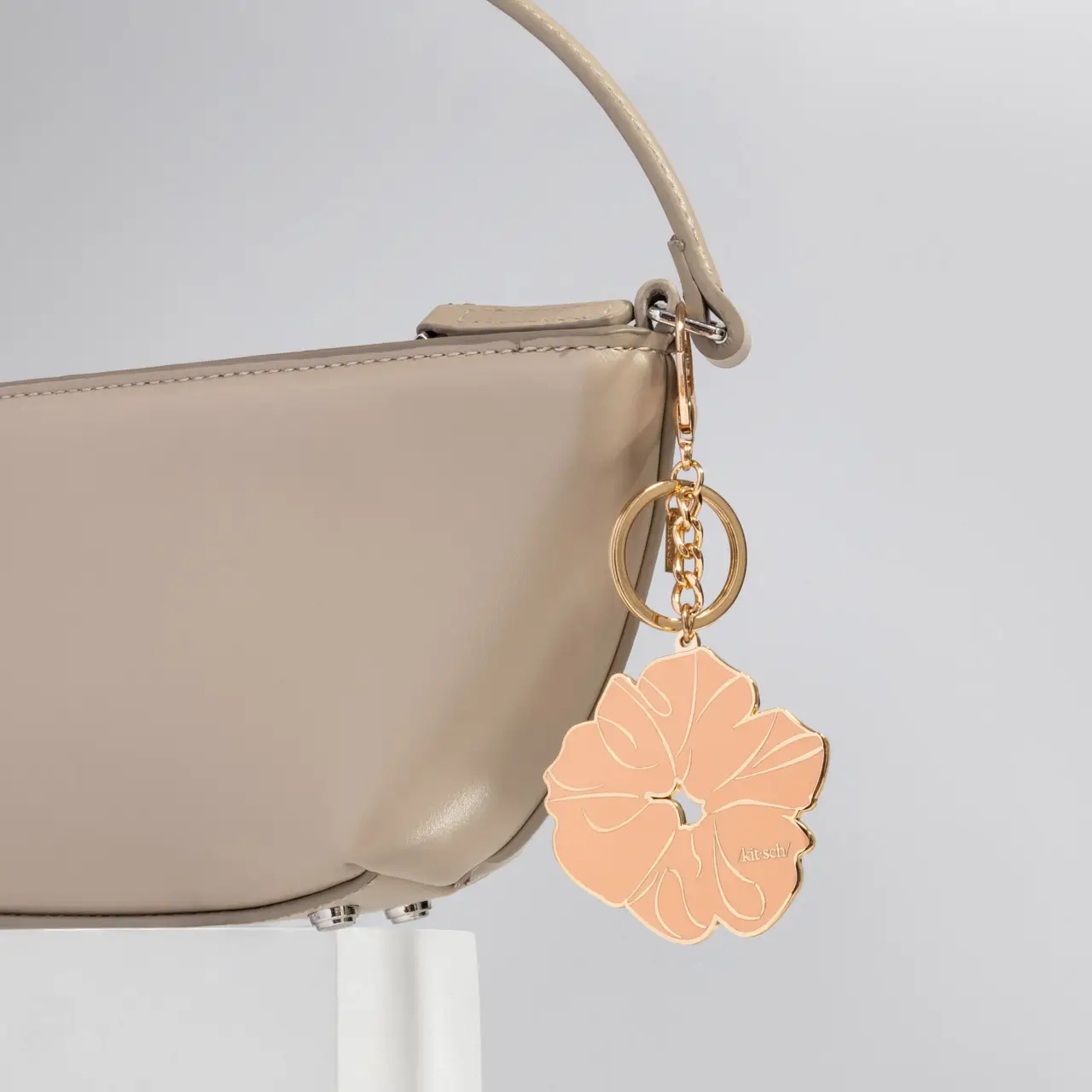 Kitsch Metal Enamel Keychain Scrunchie - Terracotta - Image 3