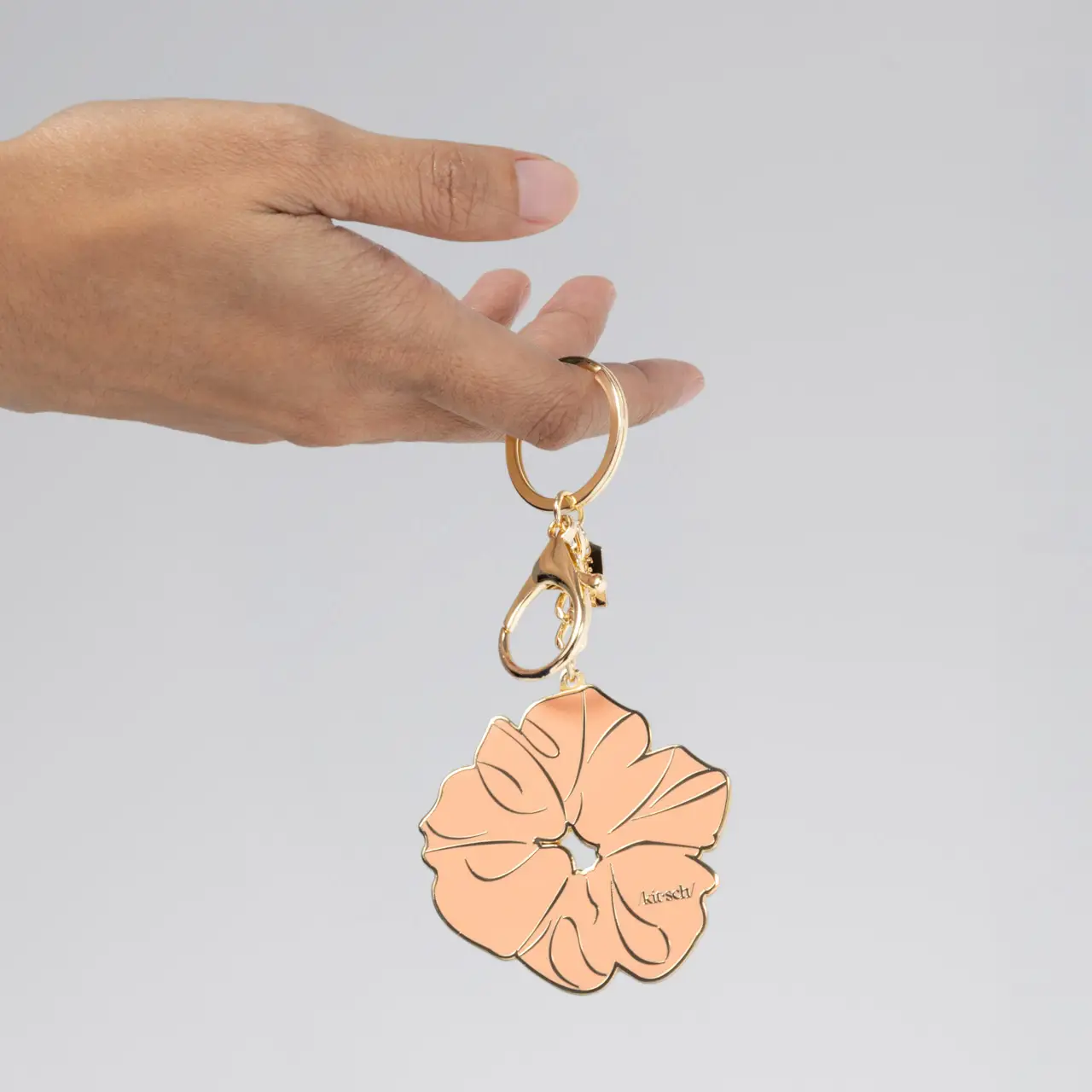 Kitsch Metal Enamel Keychain Scrunchie - Terracotta - Image 4