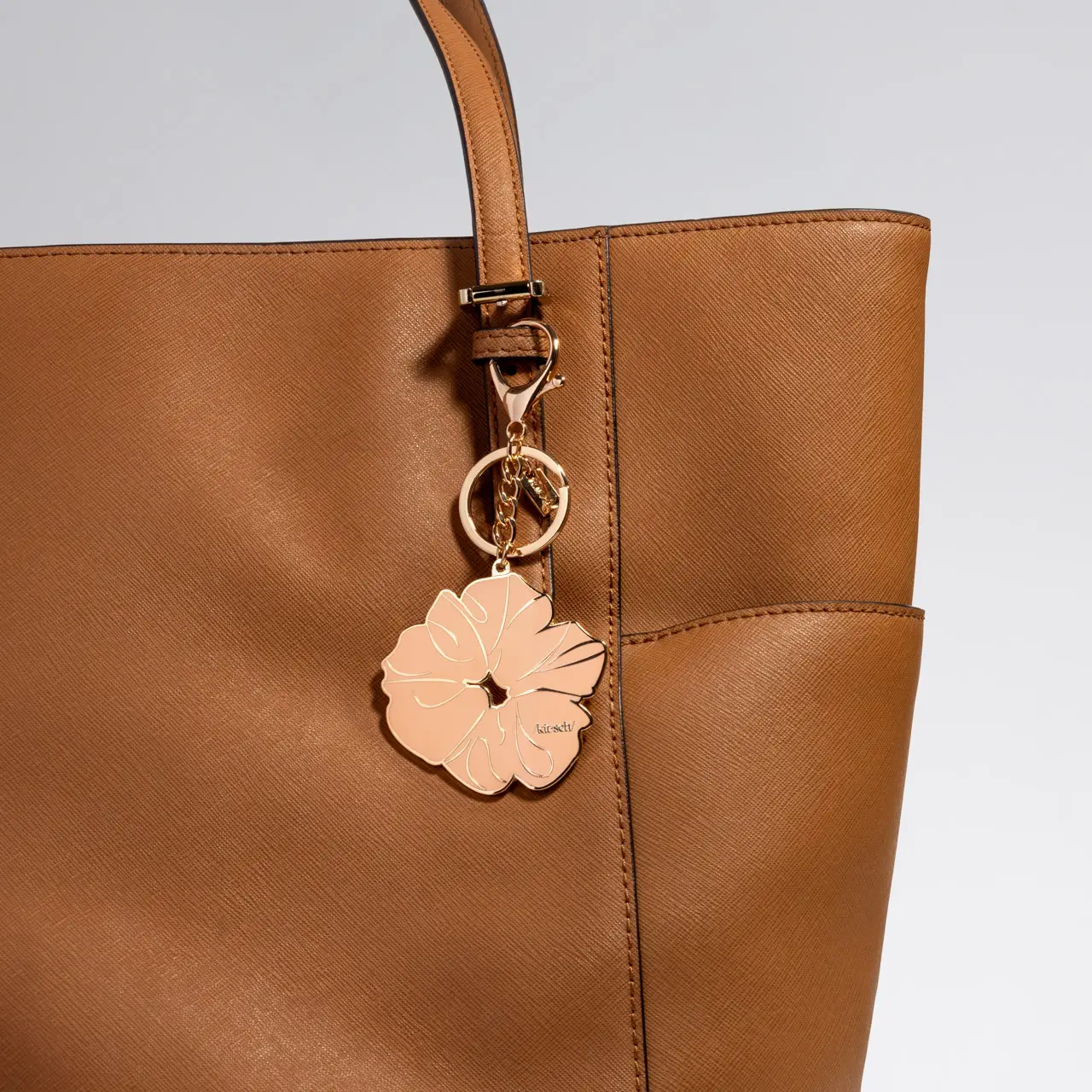 Kitsch Metal Enamel Keychain Scrunchie - Terracotta - Image 5