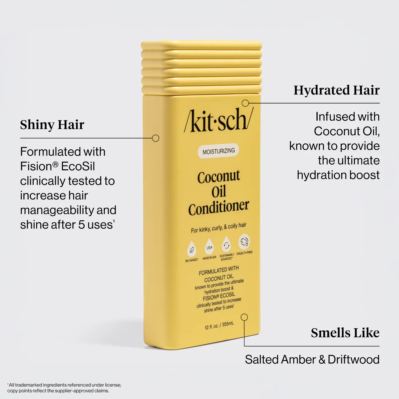 Kitsch Moisturizing Coconut Oil Conditioner 355ml - Image 6