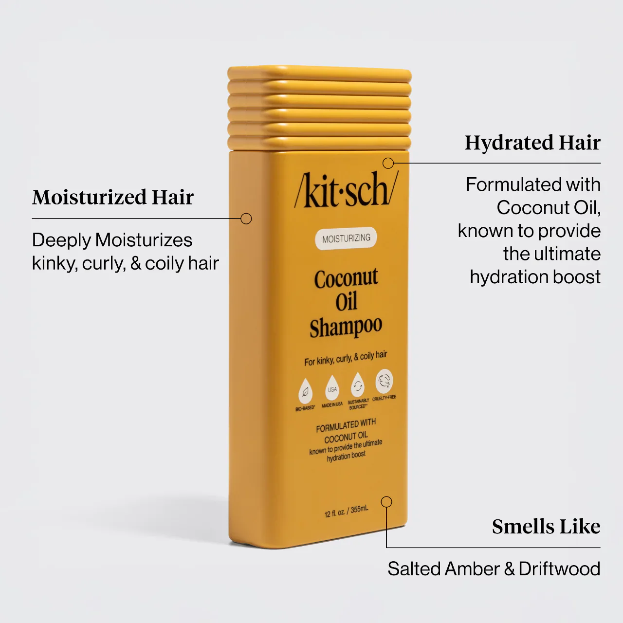 Kitsch Moisturizing Coconut Oil Shampoo & Conditioner Combo - Image 3