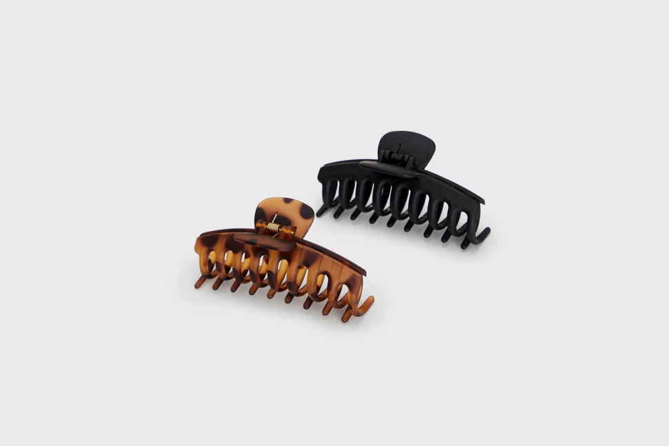 kitsch Recycled Plastic Oversized Matte Claw Clips 2pc Set - Image 4